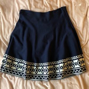 Worn Once Navy Blue Boho Skirt